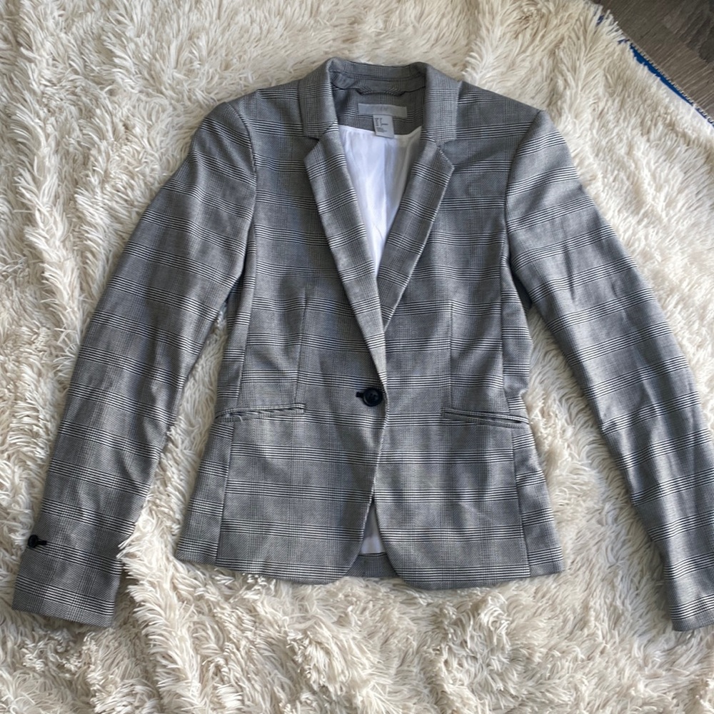 H&M gray blazer sz 4 small
